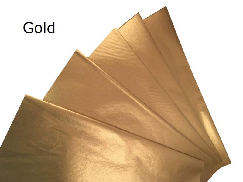 Ocean Tides 500 Sheets (14 x 20 Inches) Christmas Wrapping Paper â€“ Gift Wrapping Tissue Paper Bulk for Crafts, Birthdays, & Holidays â€“ Colored Tissue Papers for Gift Bags & Decorations, Gold - Image 3